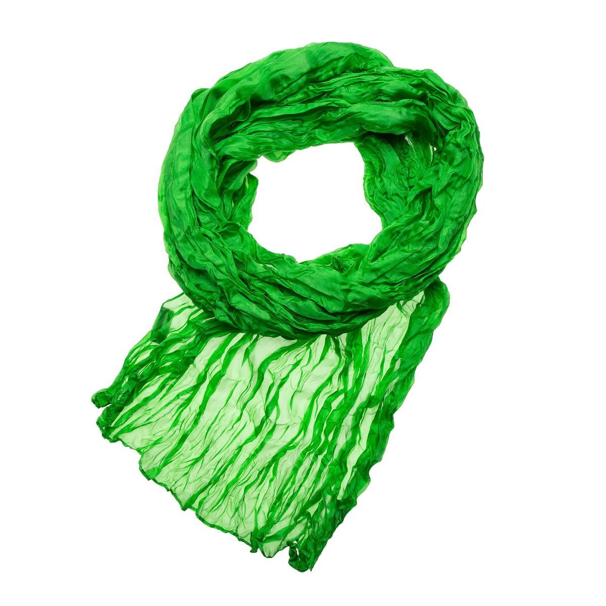 Knitteroptik Schal aus Reinseide