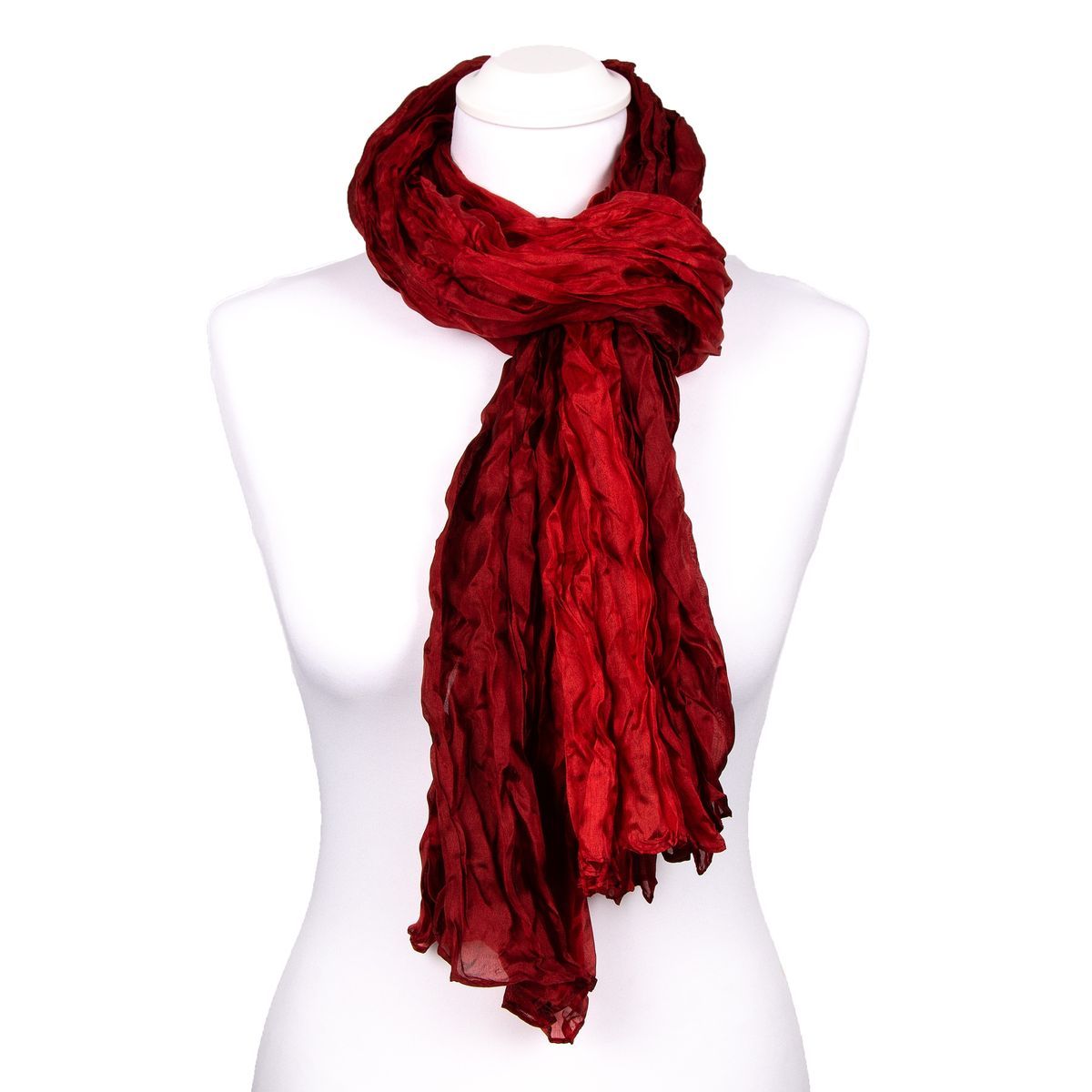 Elegantes Crinkle-Ombré-Seidentuch