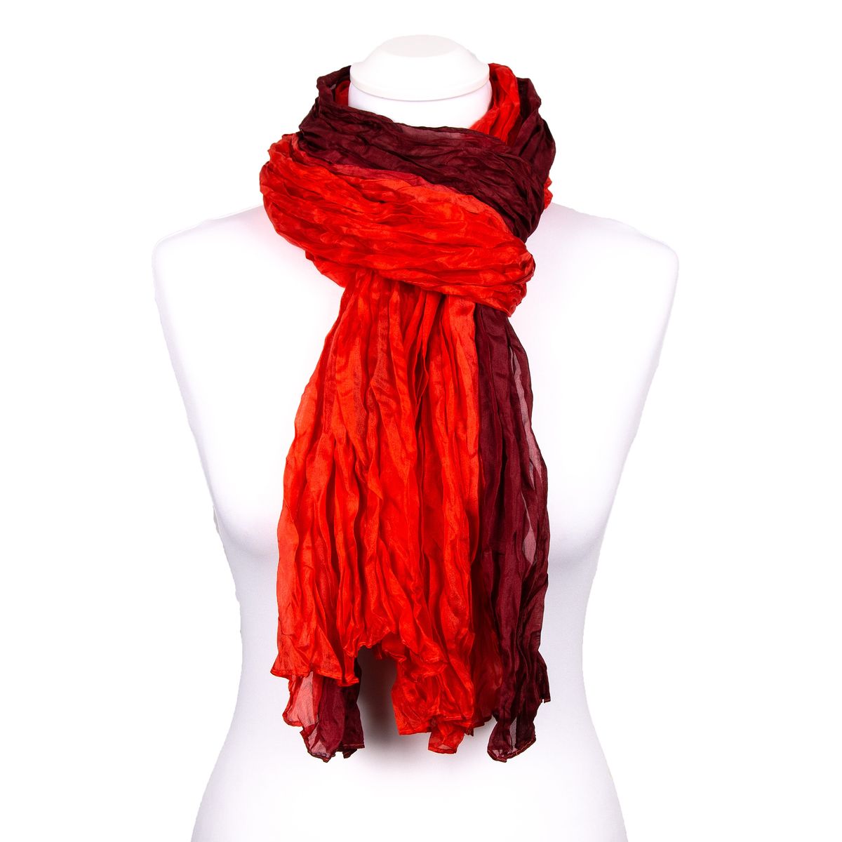 Elegantes Crinkle-Ombré-Seidentuch
