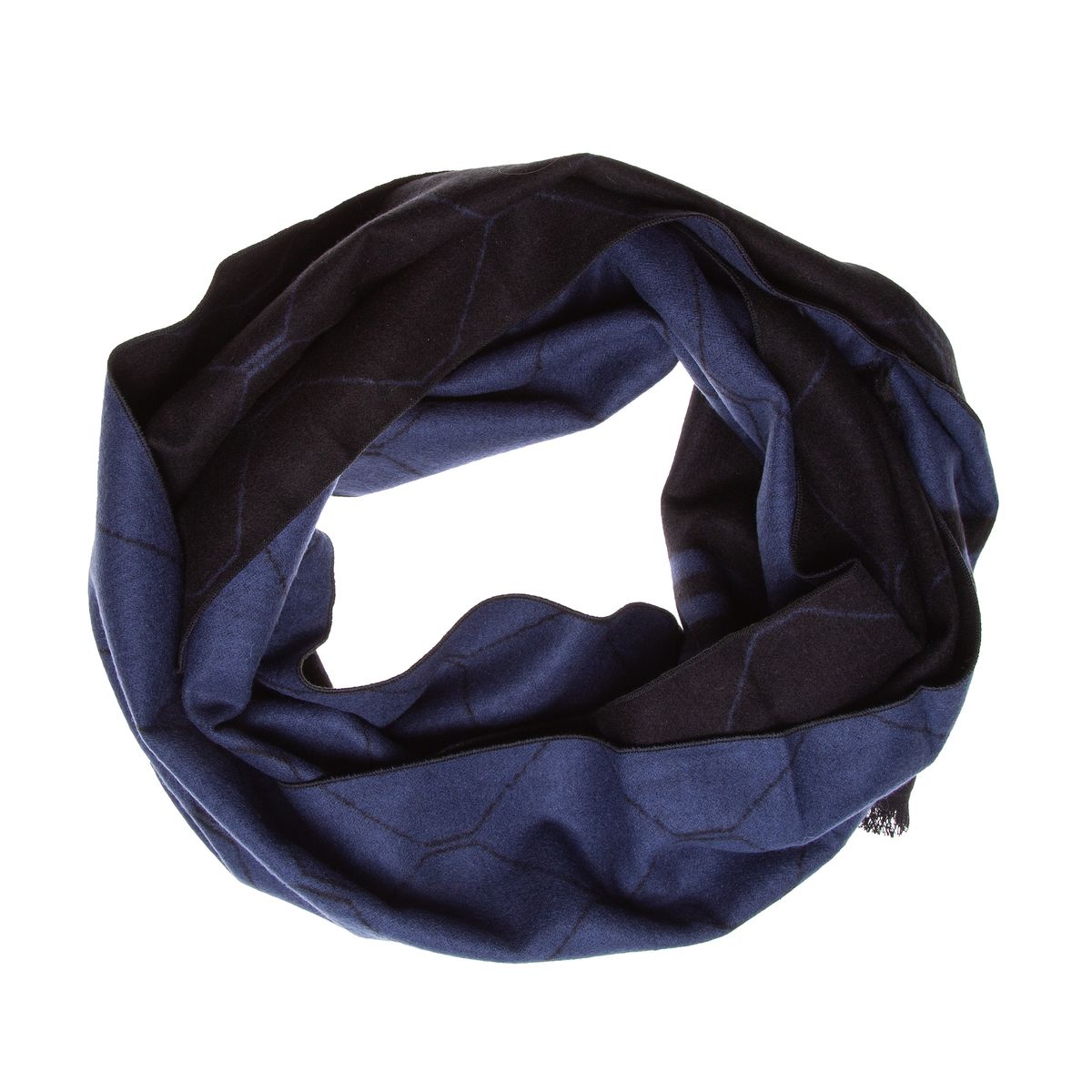 Seidenflanell-Schal mit Rauten-Muster