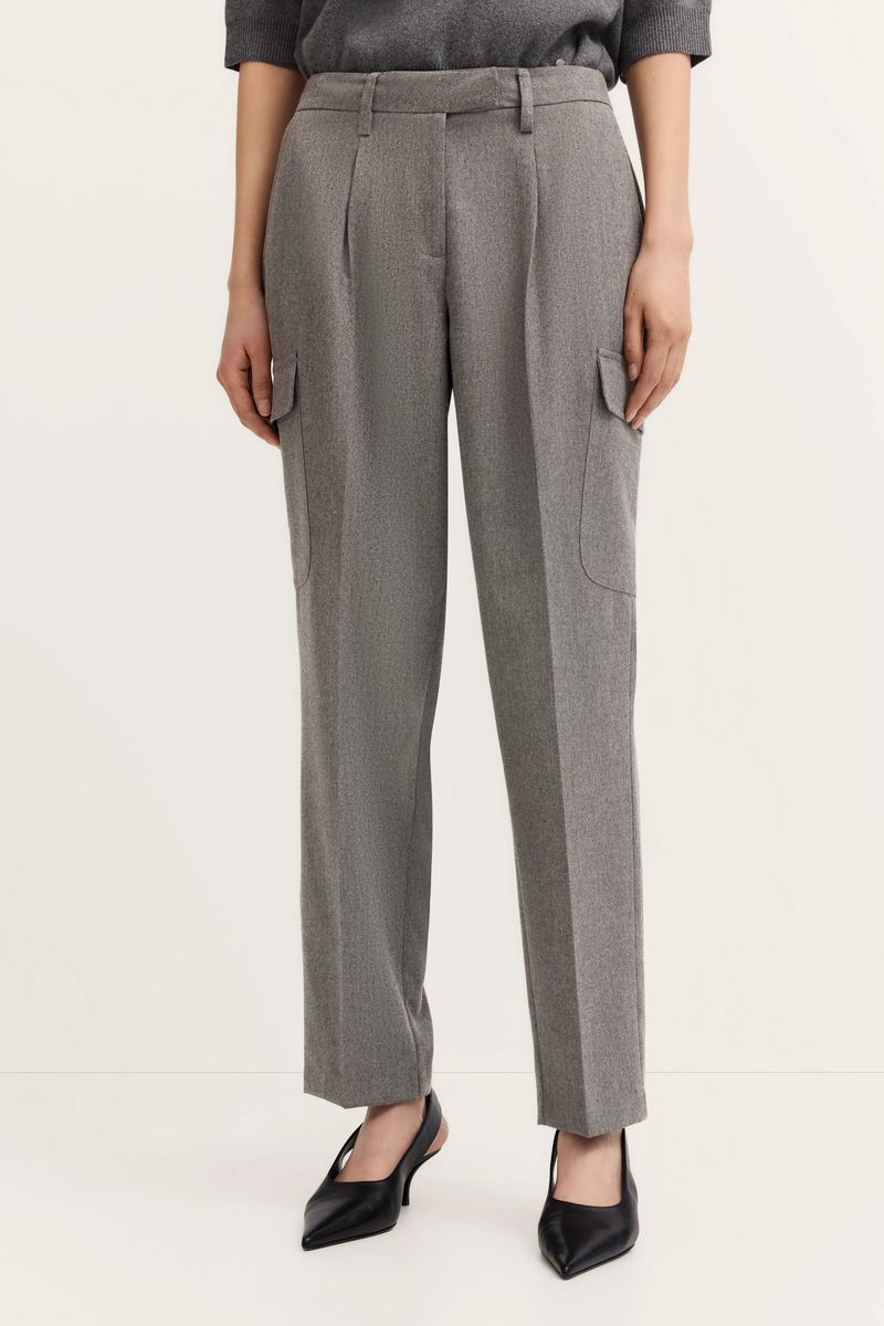Cargohose mit Bundfalte