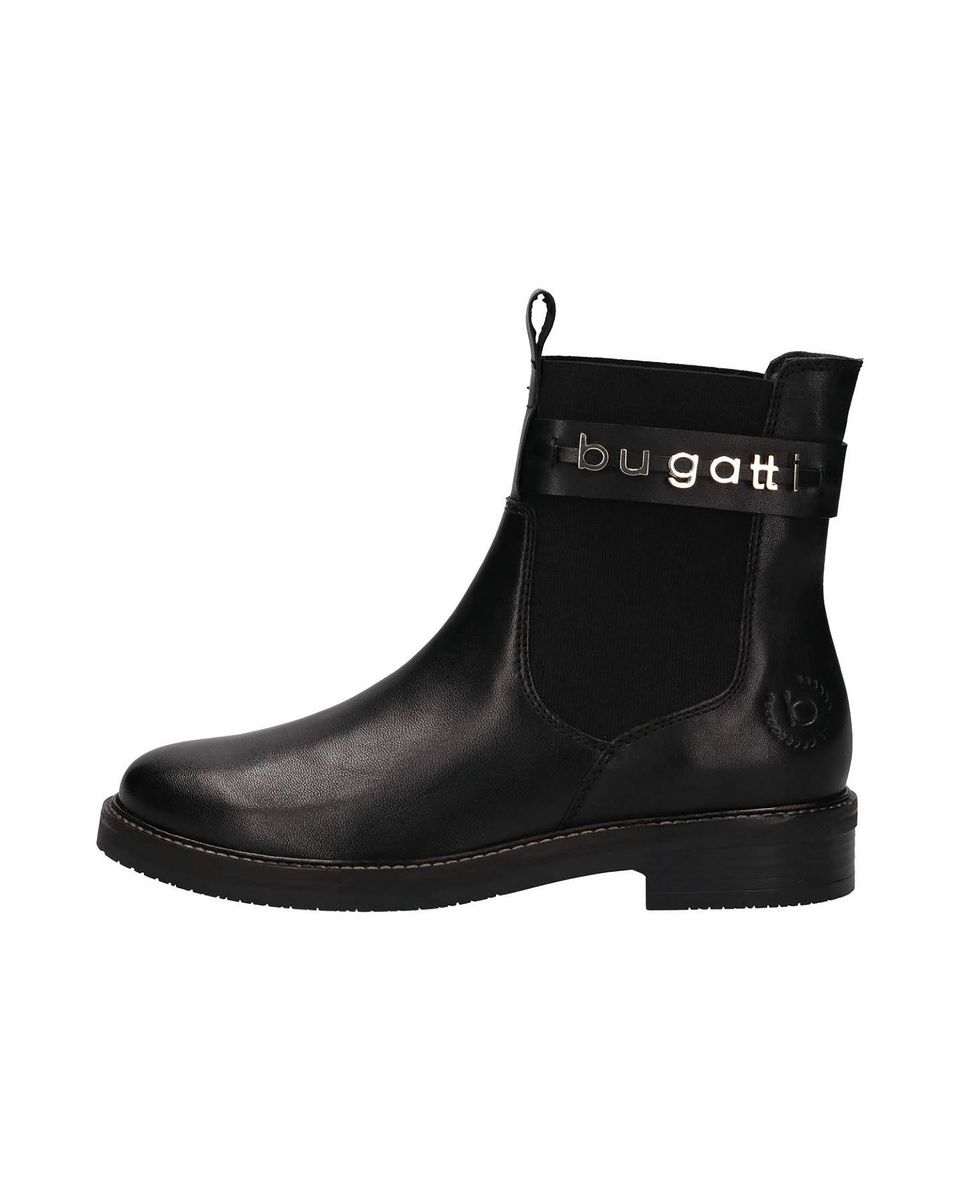 Leder Chelsea Boots mit Metallic-Details
