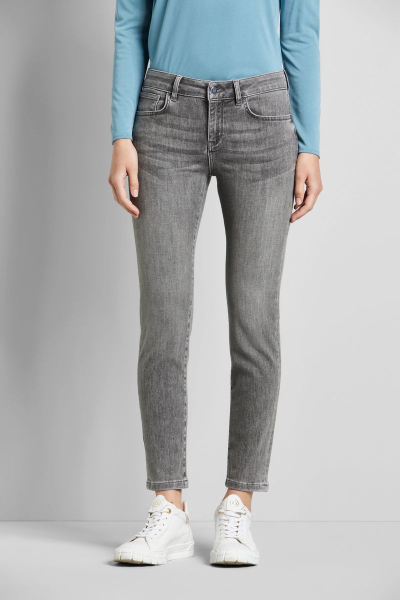 Slim-Fit Graue Jeans im Used-Look