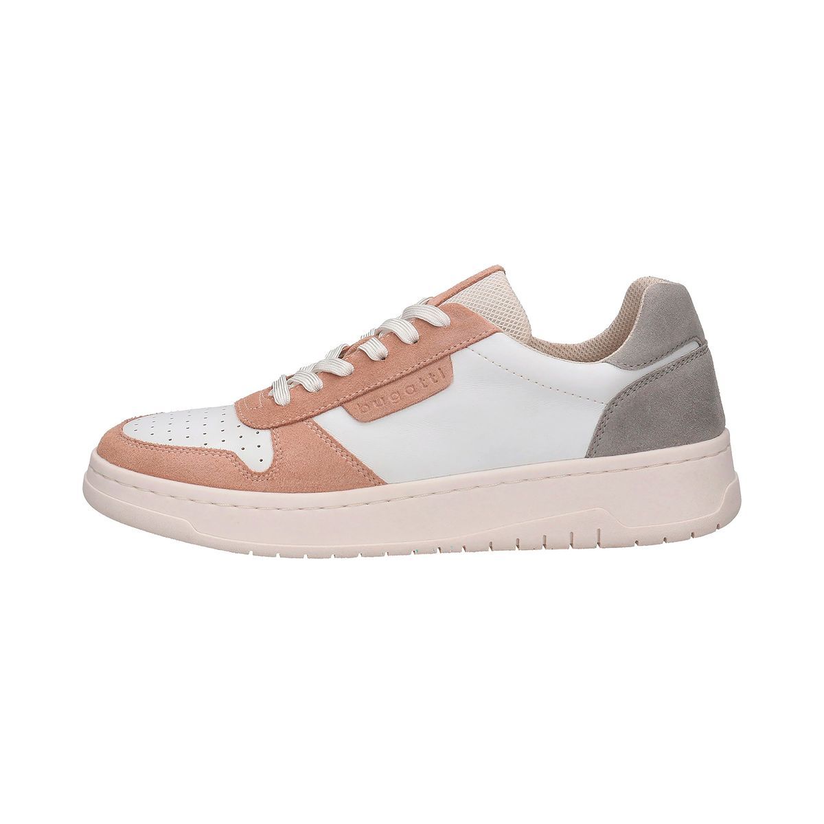 Low-Top Court-Sneaker mit Wildleder-Einsätzen