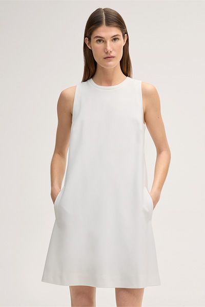 Elegantes A-Linien Kleid aus Crêpe