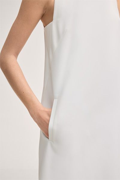 Elegantes A-Linien Kleid aus Crêpe