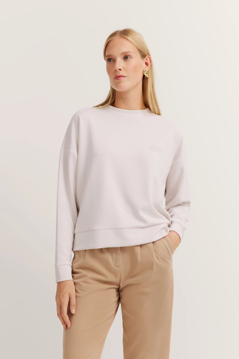 Weiches Sweatshirt mit Rundhalsausschnitt