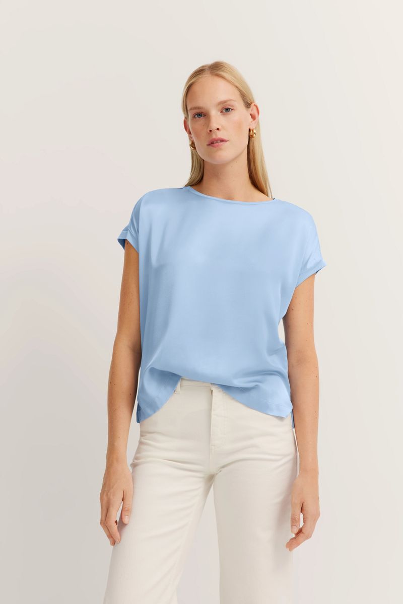 Weiches T-Shirt aus Viskose-Mix