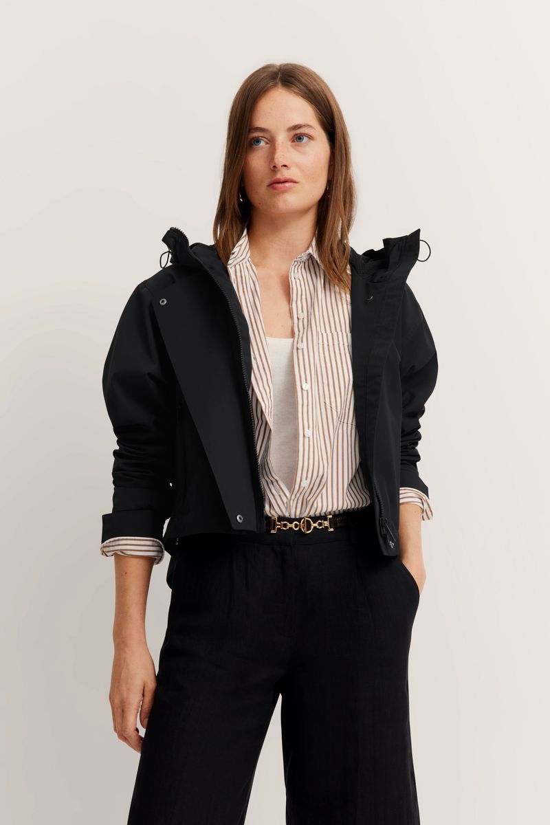 Wasserabweisender Minimalistischer Kapuzenblouson