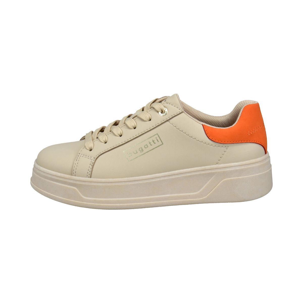 Plateau-Sneaker mit kontrastierender Ferse