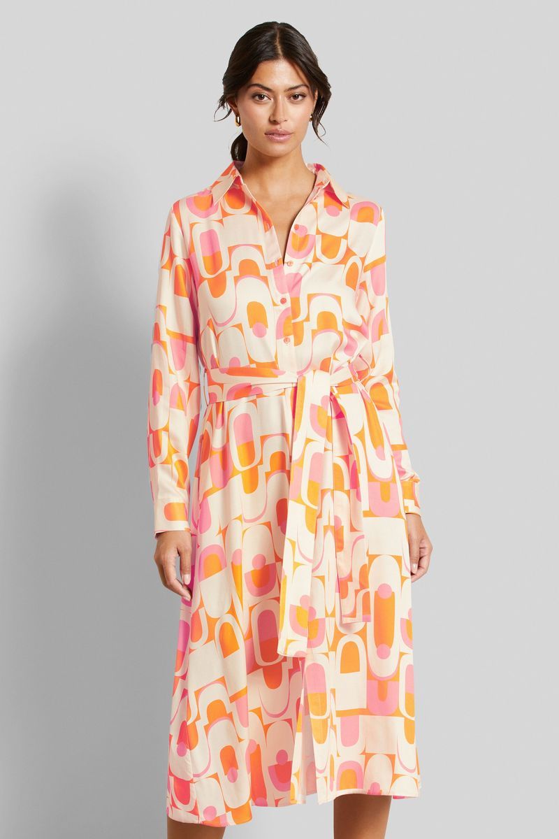 Hemdblusenkleid mit geometrischem Print