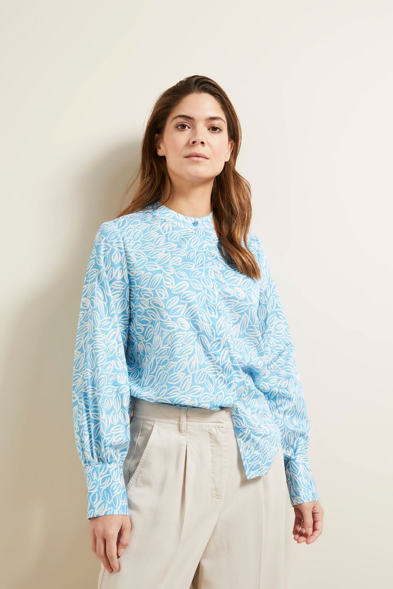 Bluse mit floralem Muster aus Bio-Baumwolle