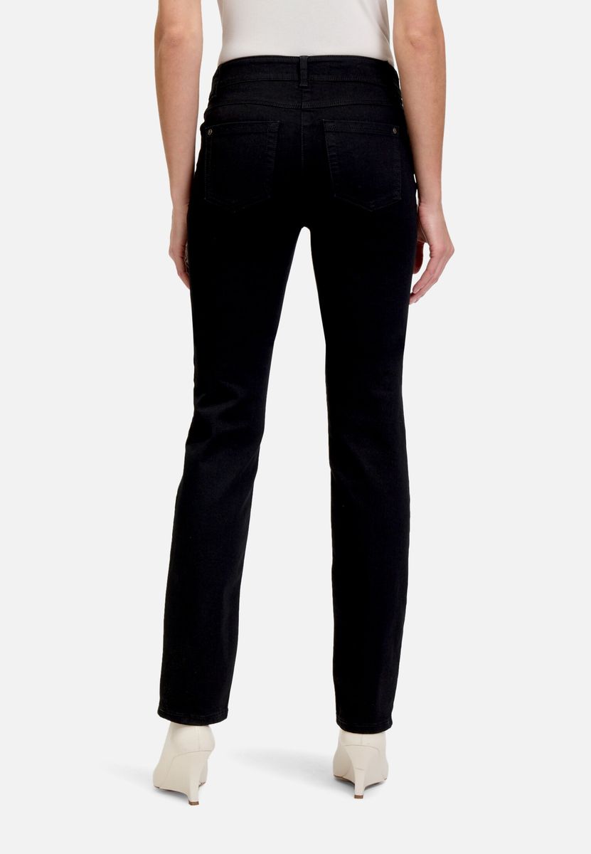 Klassische Straight-Leg Jeans Dunkelblau