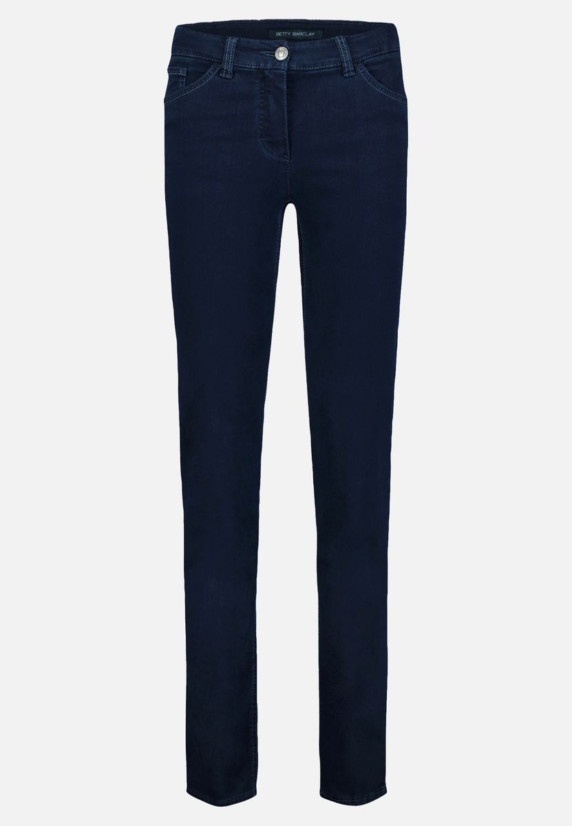 Klassische Straight-Leg Jeans Dunkelblau
