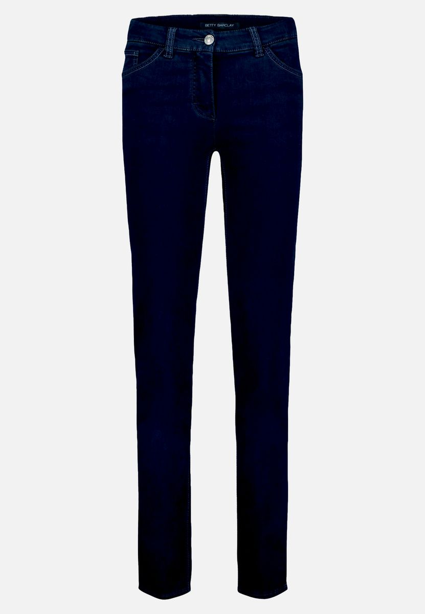 Klassische Straight-Leg Jeans Dunkelblau
