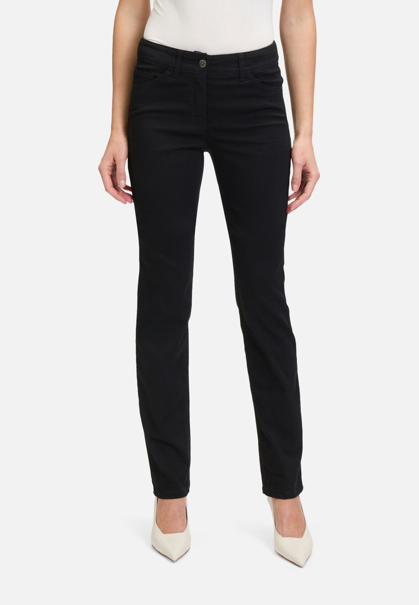 Klassische Straight-Leg Jeans Dunkelblau