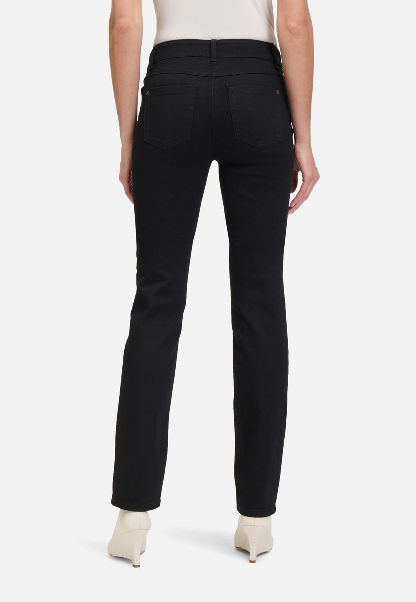 Klassische Straight-Leg Jeans Dunkelblau