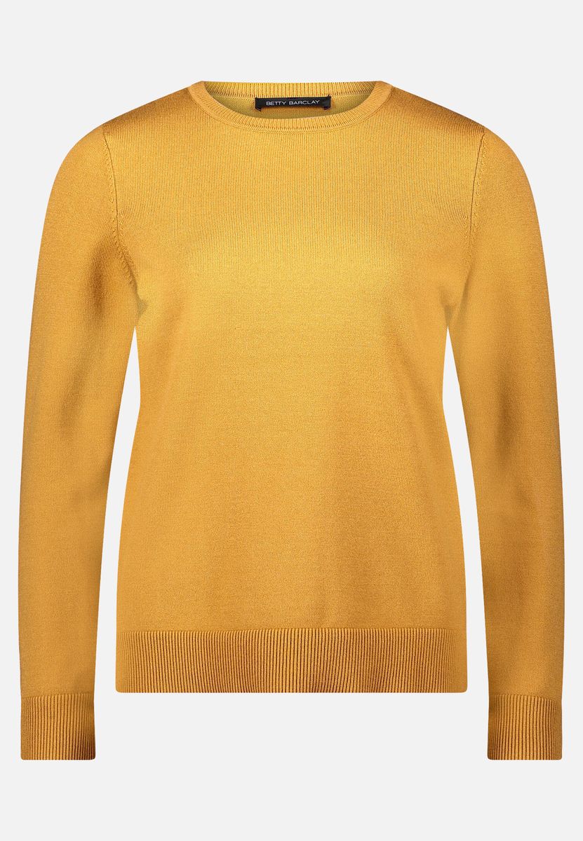 Klassischer Feinstrickpullover mit Rundhalsausschnitt