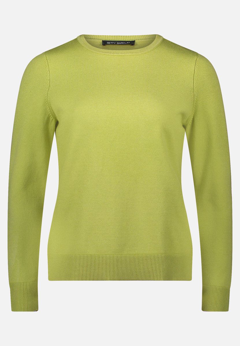 Klassischer Feinstrickpullover mit Rundhalsausschnitt