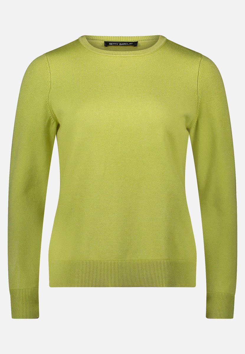 Klassischer Feinstrickpullover mit Rundhalsausschnitt