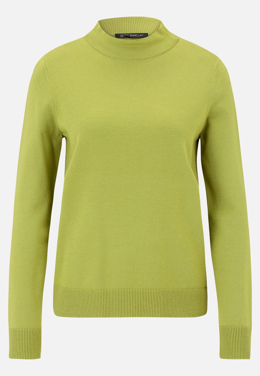 Minimalistischer Strickpullover mit Stehkragen