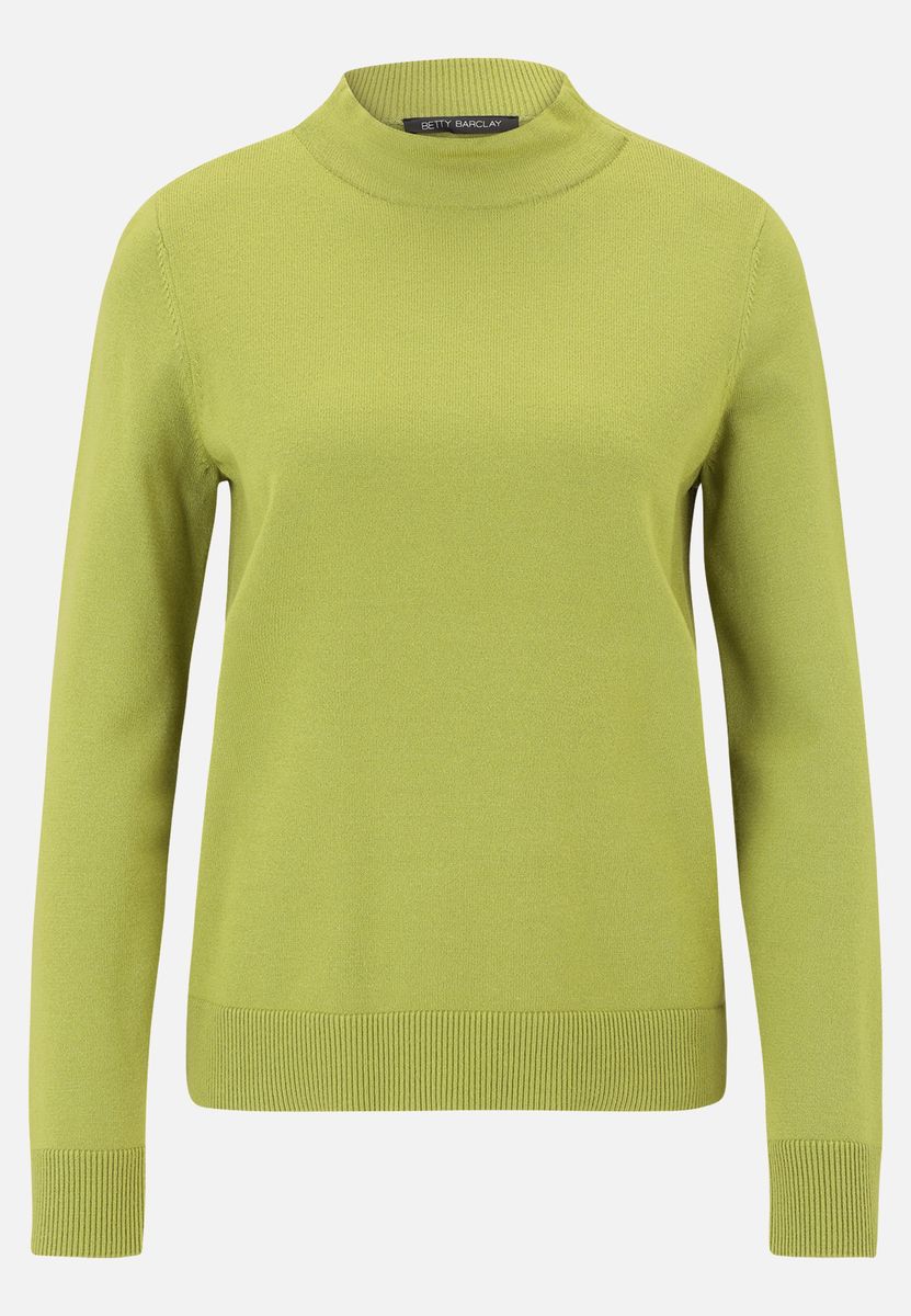 Minimalistischer Strickpullover mit Stehkragen
