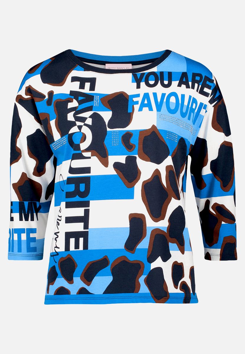 Printshirt mit 3/4-Ärmeln