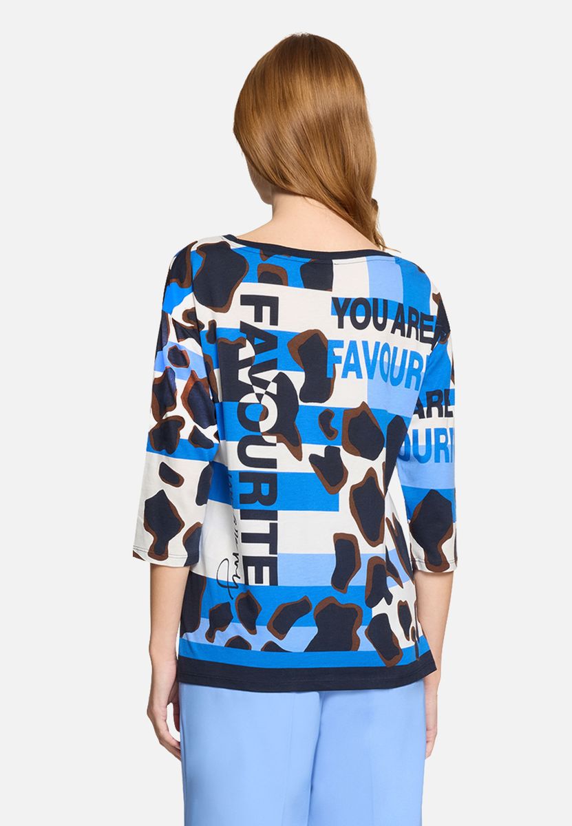 Printshirt mit 3/4-Ärmeln