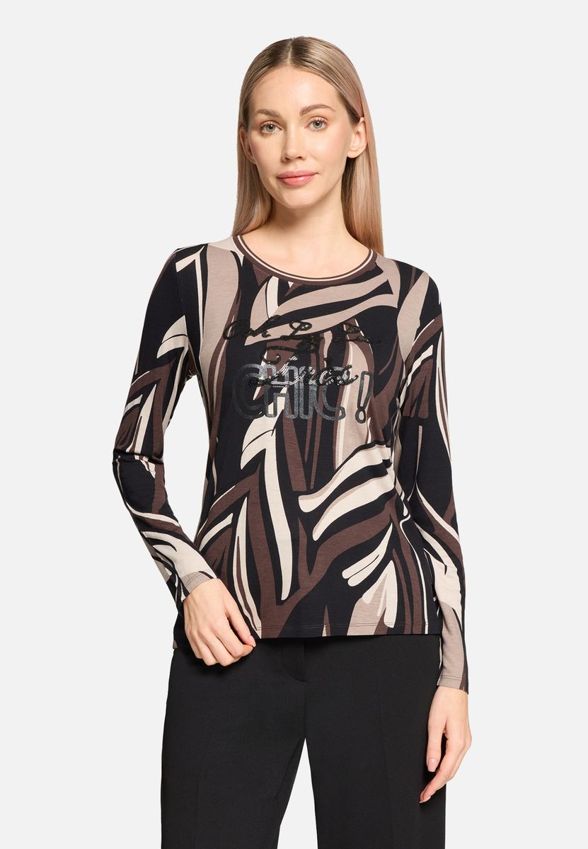 Langarmshirt mit Grafik-Print
