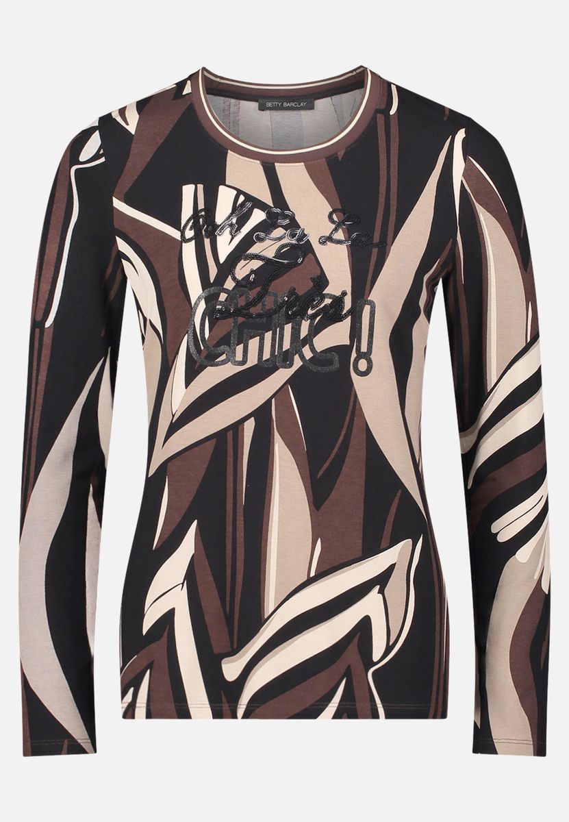 Langarmshirt mit Grafik-Print