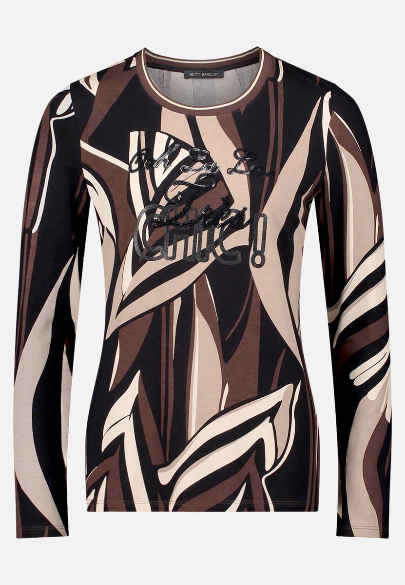 Langarmshirt mit Grafik-Print