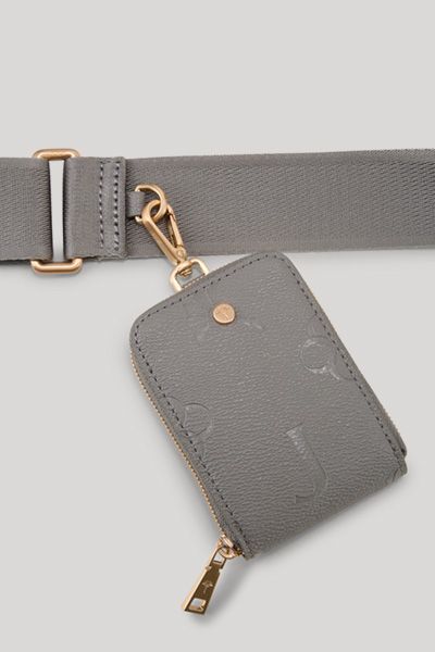 Monogram-Schultertasche mit kleiner Pouch