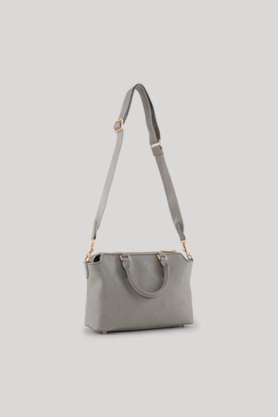Handtasche mit geprägtem Monogramm