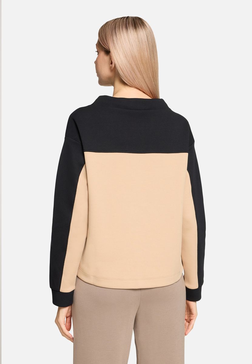 Sweatshirt mit Grafikprint und Farbblockdesign