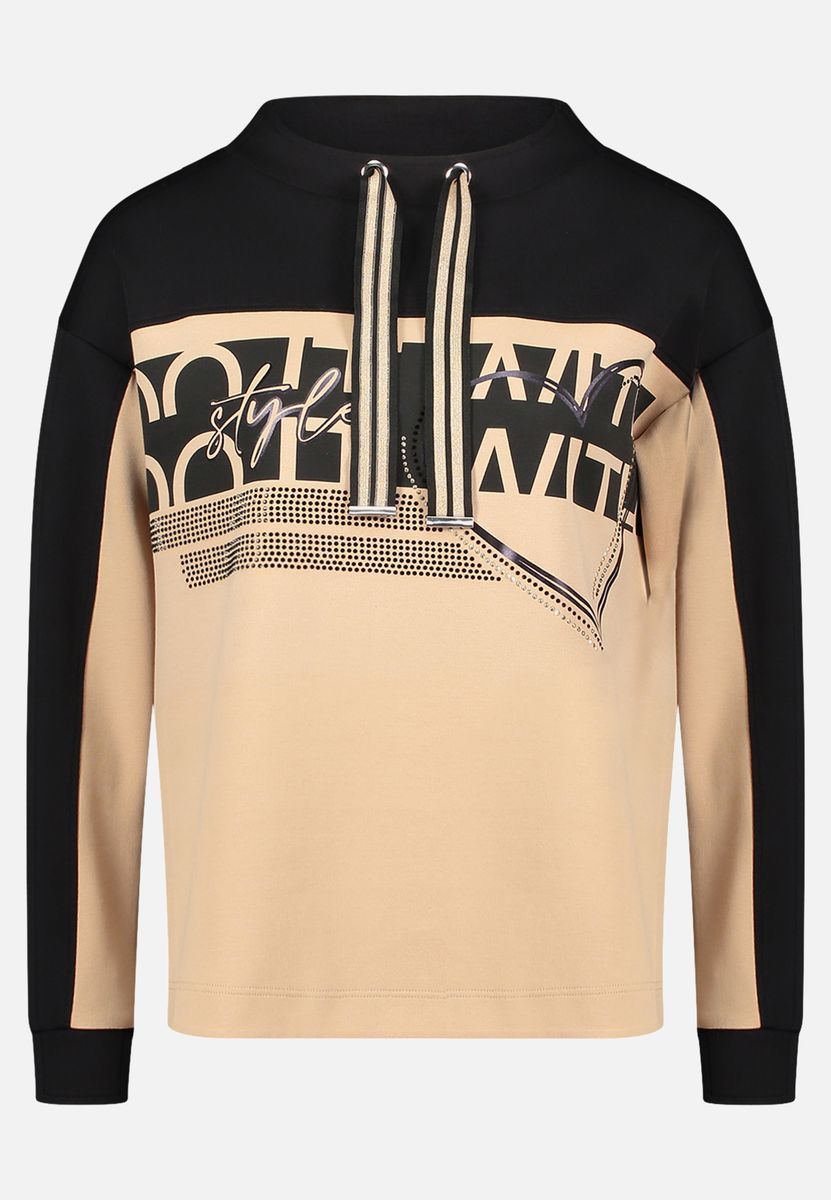 Sweatshirt mit Grafikprint und Farbblockdesign