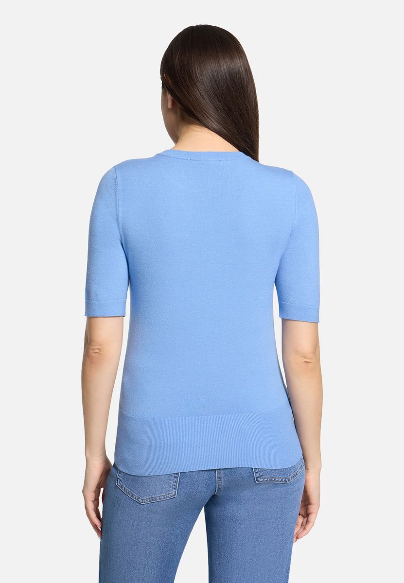 Zeitloser Kurzarm-Strickpullover