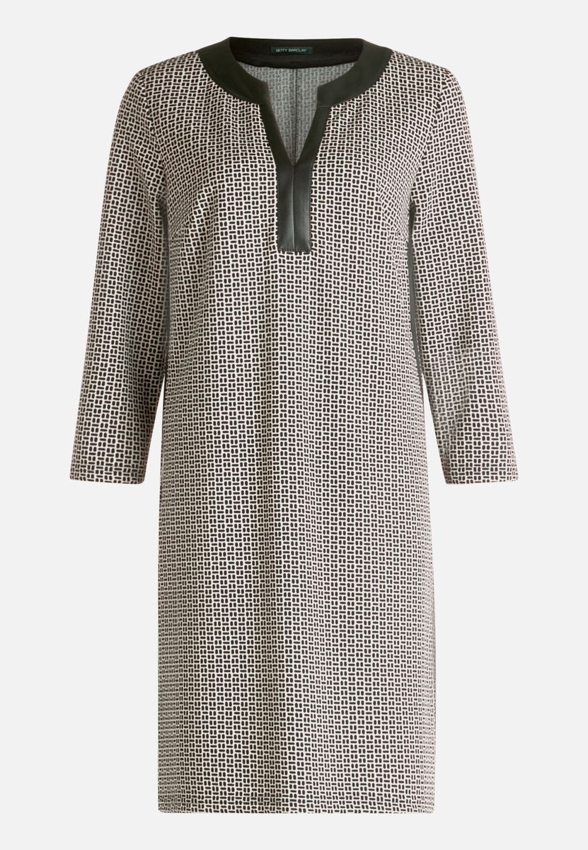 Jersey-Etuikleid mit geometrischem Muster