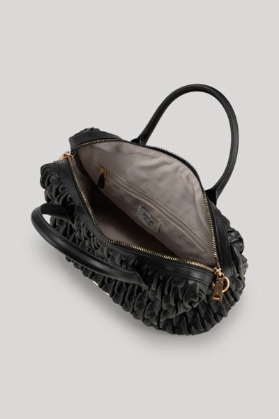 Handtasche aus gerafftem Kunstleder