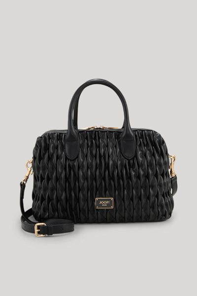 Handtasche aus gerafftem Kunstleder
