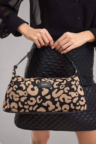 Elegante Schultertasche mit Leopardenmuster