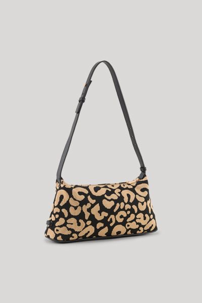Elegante Schultertasche mit Leopardenmuster