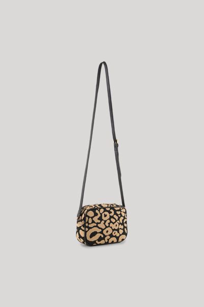 Kameratasche mit Leopardenmuster aus Jacquard