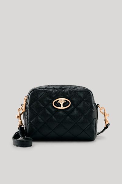 Gesteppte Kamera-Tasche aus Kunstleder