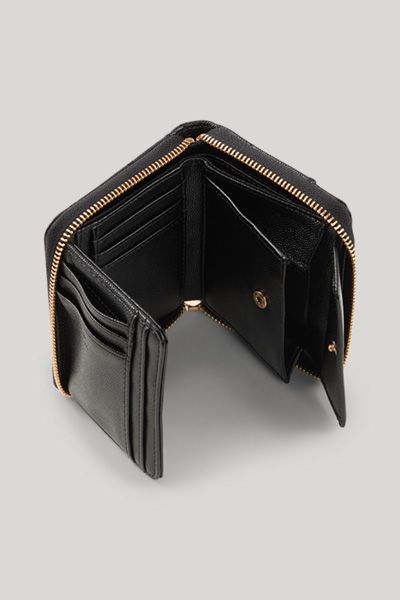Elegante Gesteppte Zip-Around-Geldbörse