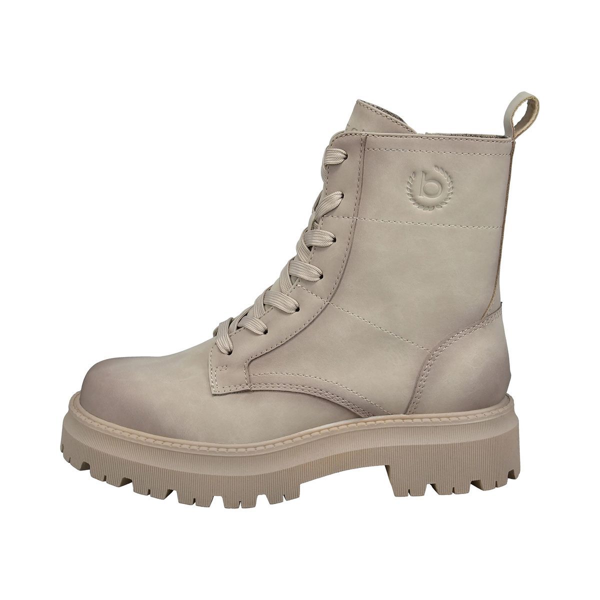 Robuste Schnürstiefeletten im Used-Look