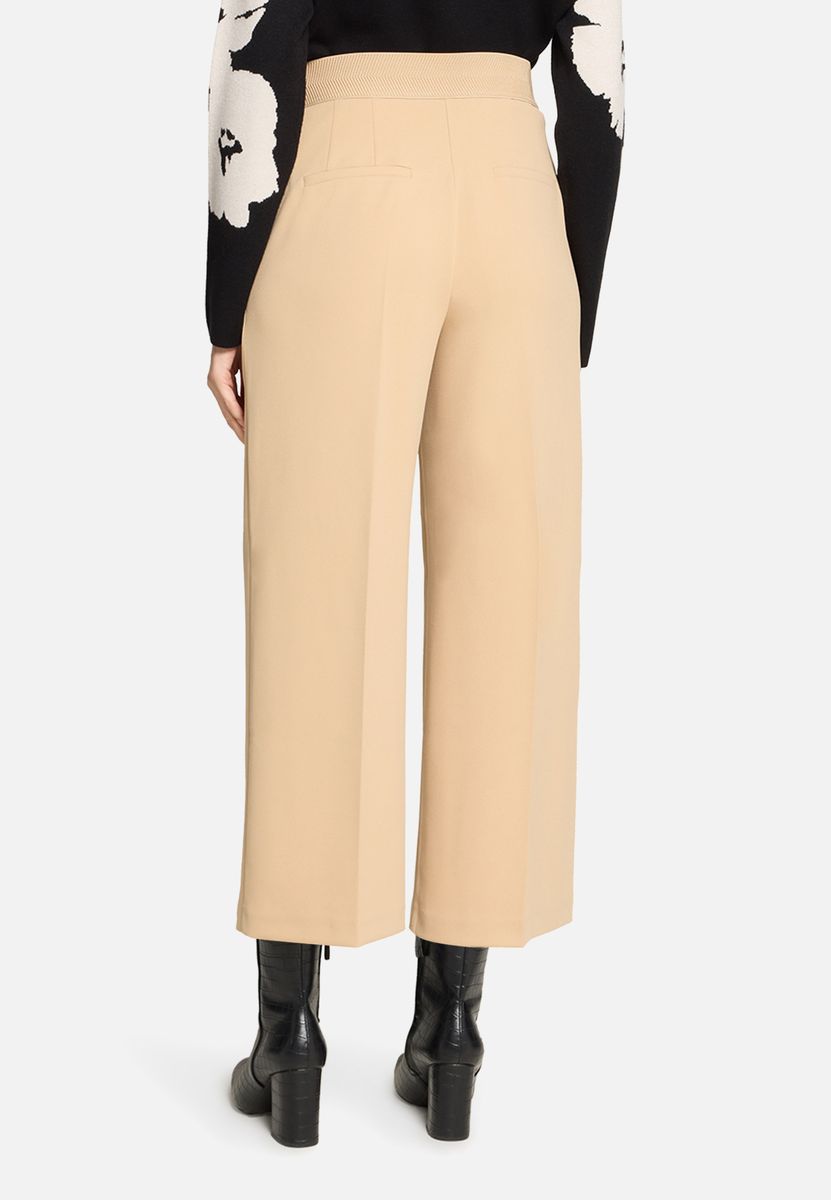 High-Waist Culotte mit Bügelfalte