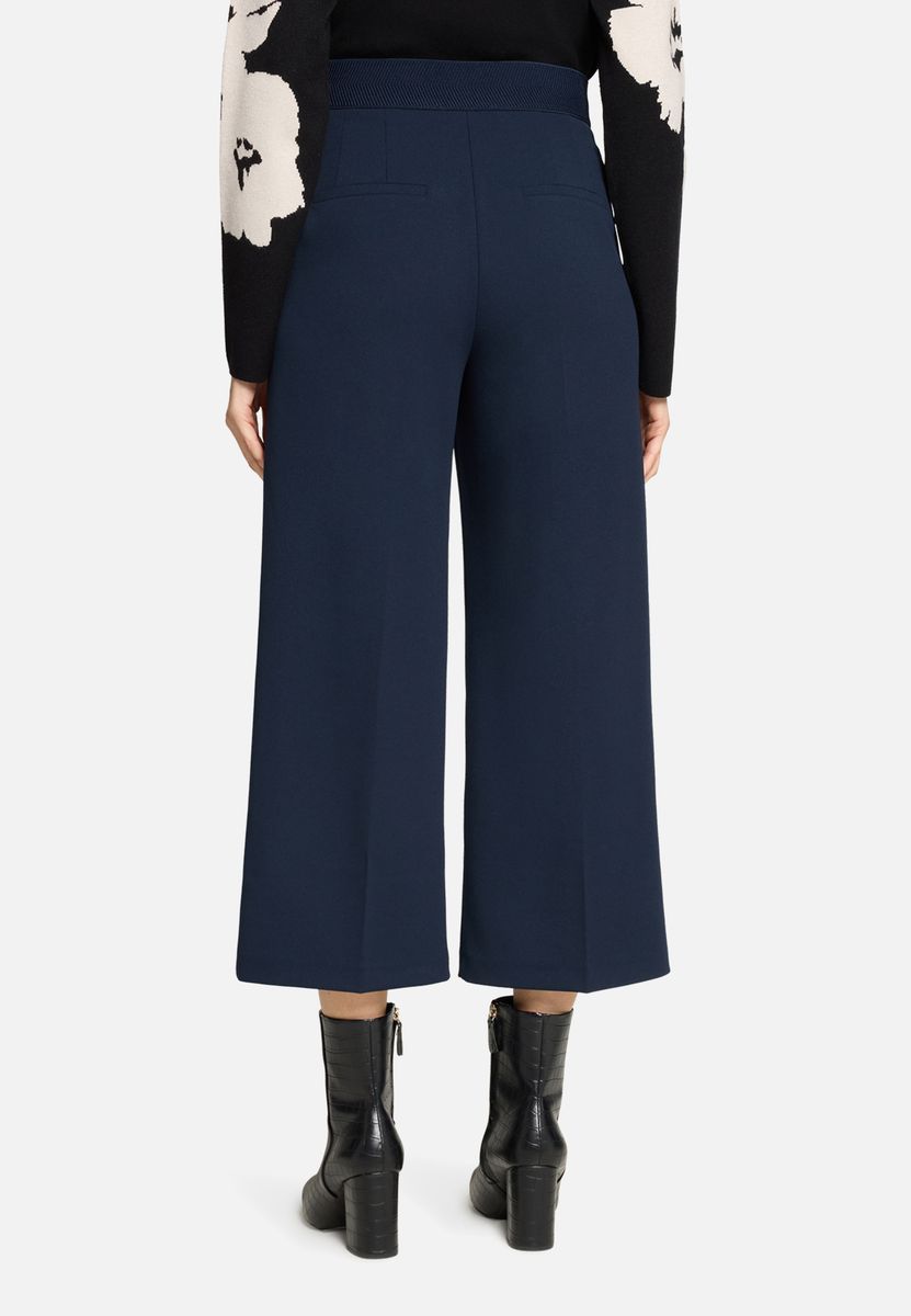 High-Waist Culotte mit Bügelfalte