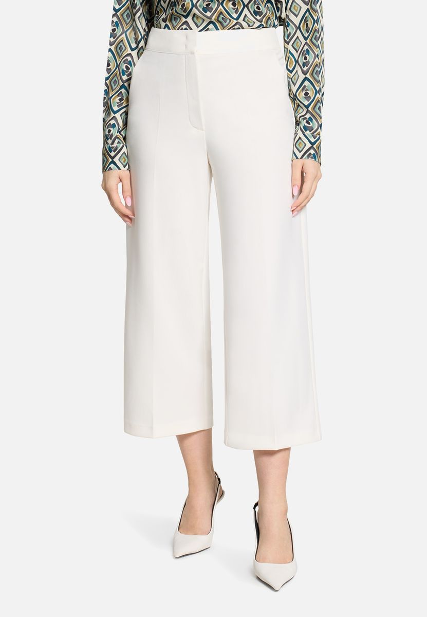 High-Waist Culotte mit Bügelfalte