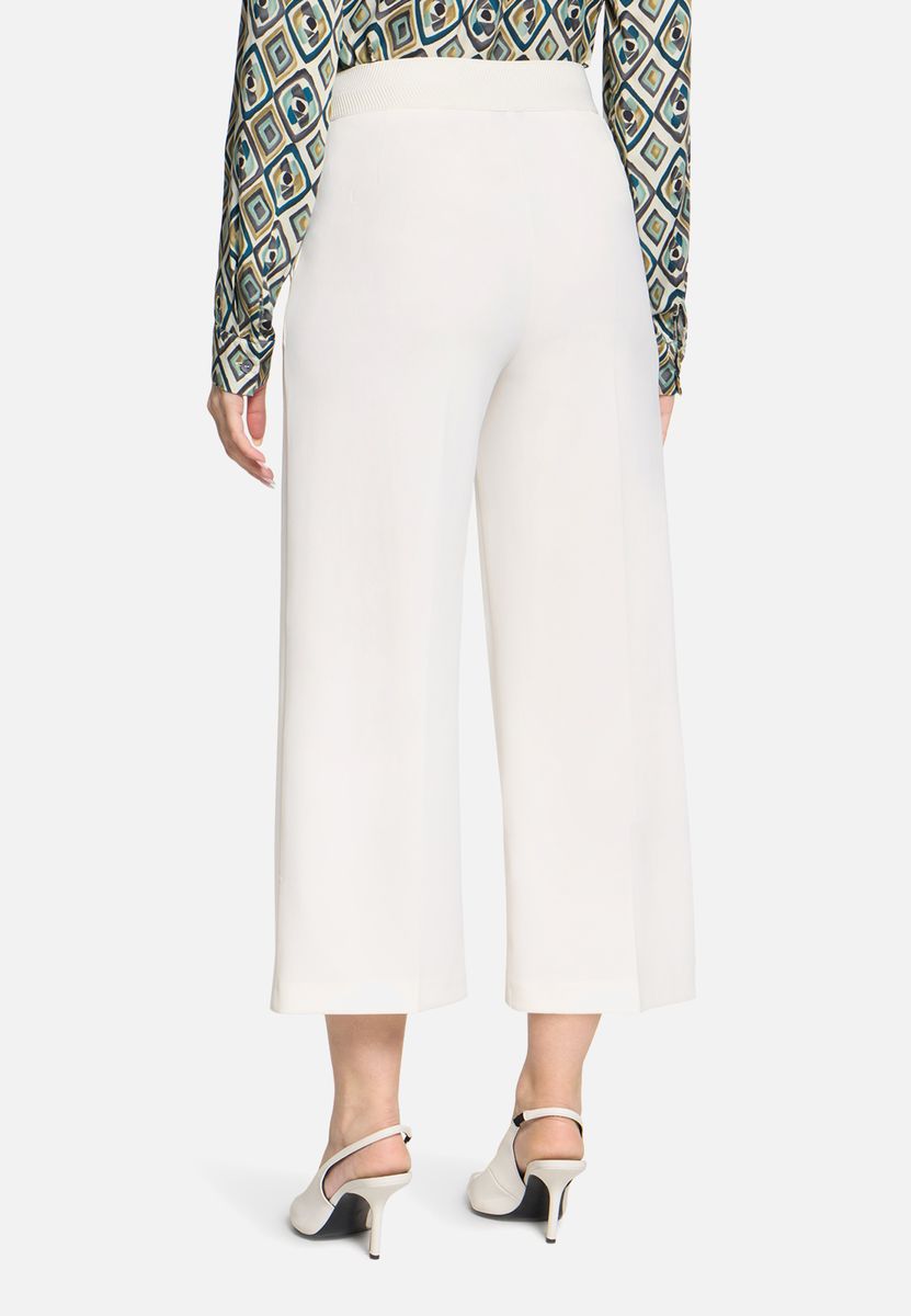 High-Waist Culotte mit Bügelfalte