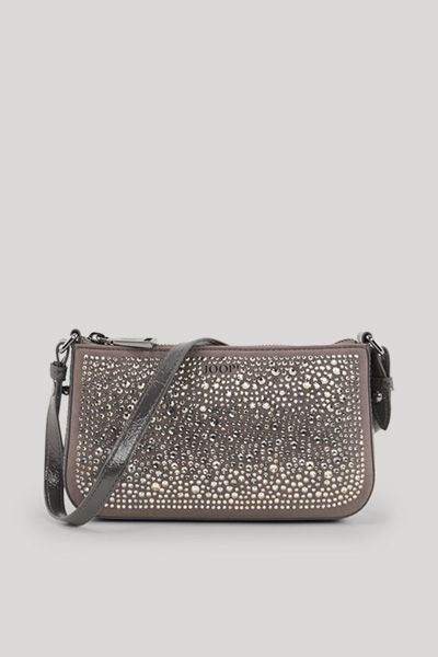 Funkelnde Baguette-Tasche mit Strassbesatz